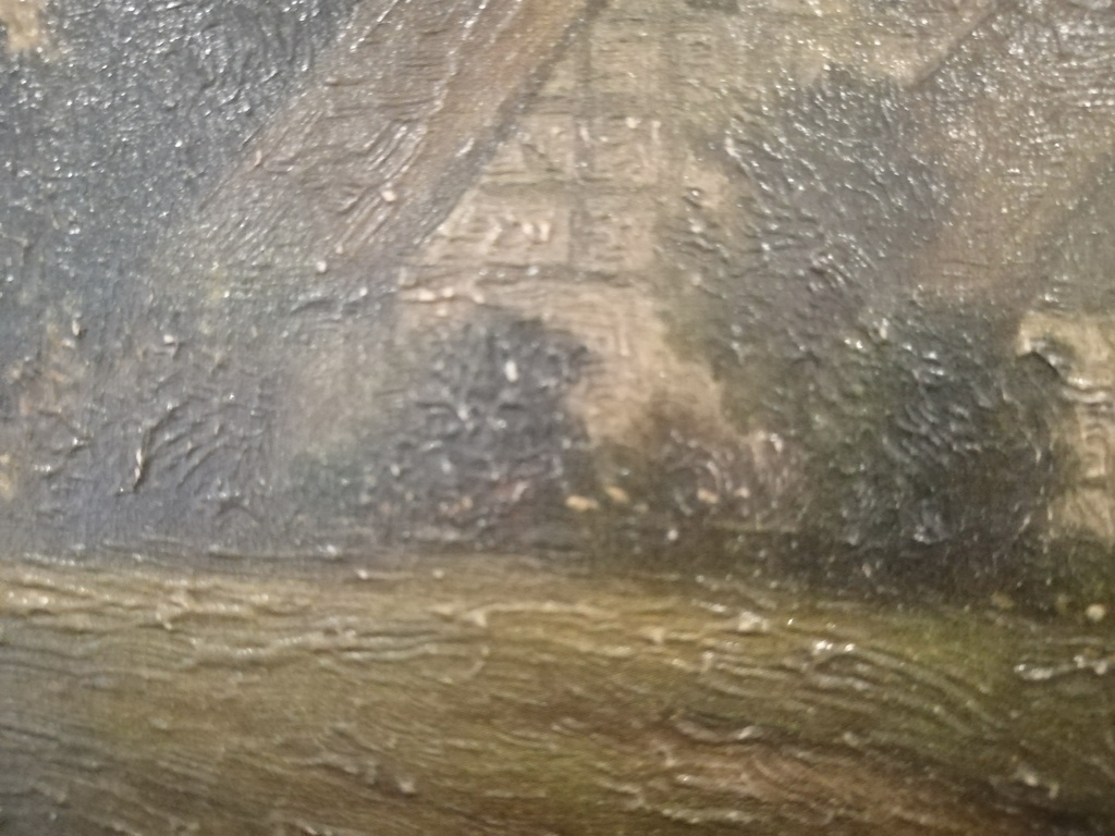 onbekend kunstenaar - olieverf op paneel - landelijk dorps zicht kopen? Bied vanaf 1!