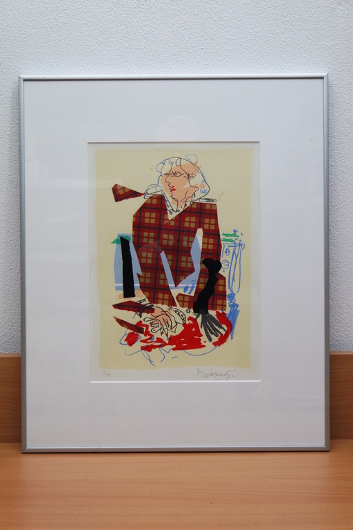 Kees Salentijn (1947) - zeefdruk E/A - "Pan Comido III" verkocht voor € 85!