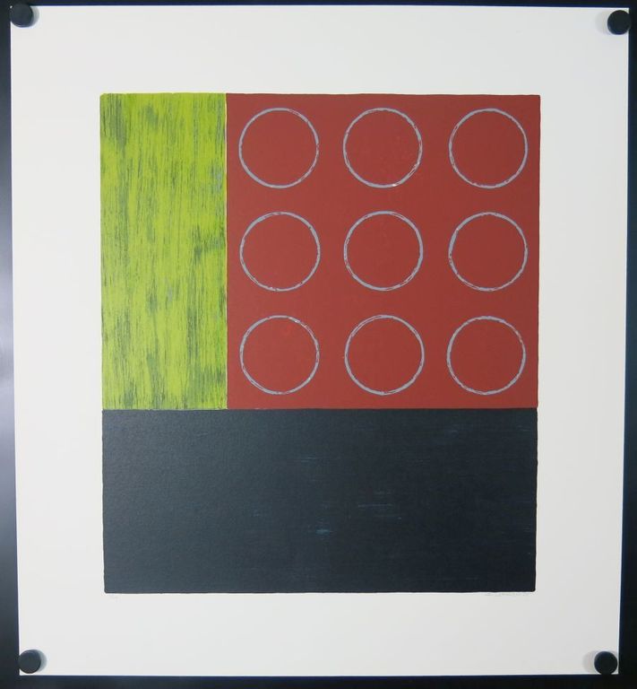 Bert Loerakker: Zeefdruk, Compositie met cirkels kopen? Bied vanaf 1!