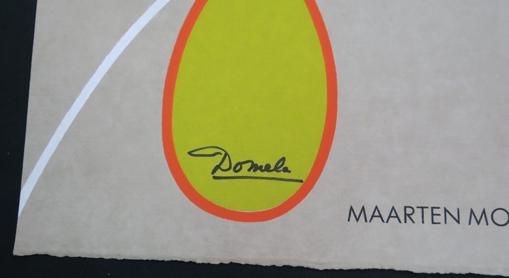 César Domela (De Stijl) - dubbel handgesigneerde zeefdruk met gedicht kopen? Bied vanaf 125!