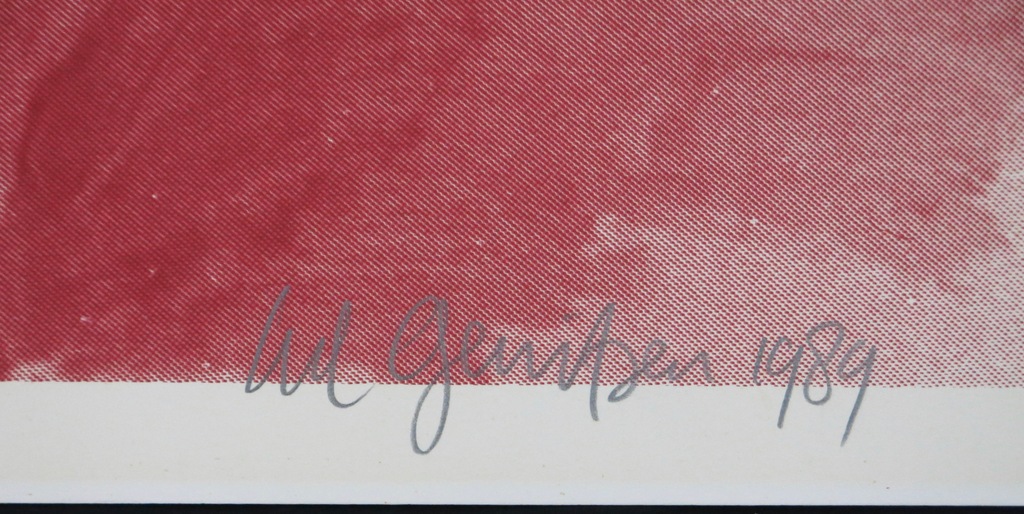 Ad Gerritsen: Zeefdruk, Artificiele Chaos (rood) kopen? Bied vanaf 20!