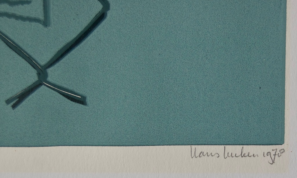 Hans Luiken - linosnede - 'Strand' kopen? Bied vanaf 20!