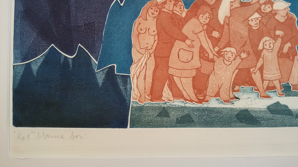 Ank Spronk - Het blauwe bos, aquatint ets kopen? Bied vanaf 65!