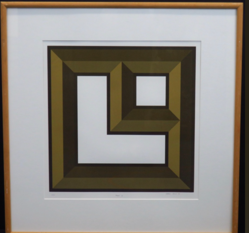 Harald Vlugt: Zeefdruk, Frame 1 -Ingelijst verkocht voor € 35!