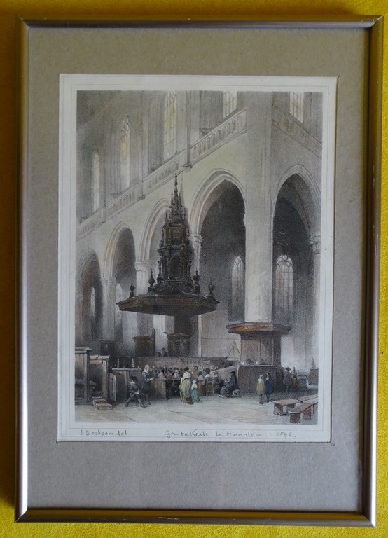 Johannes Bosboom: Steendruk, Grote kerk te Haarlem kopen? Bied vanaf 1!