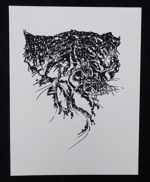 Maarten Beks: Zeefdruk, Abstract landschap I kopen? Bied vanaf 1!