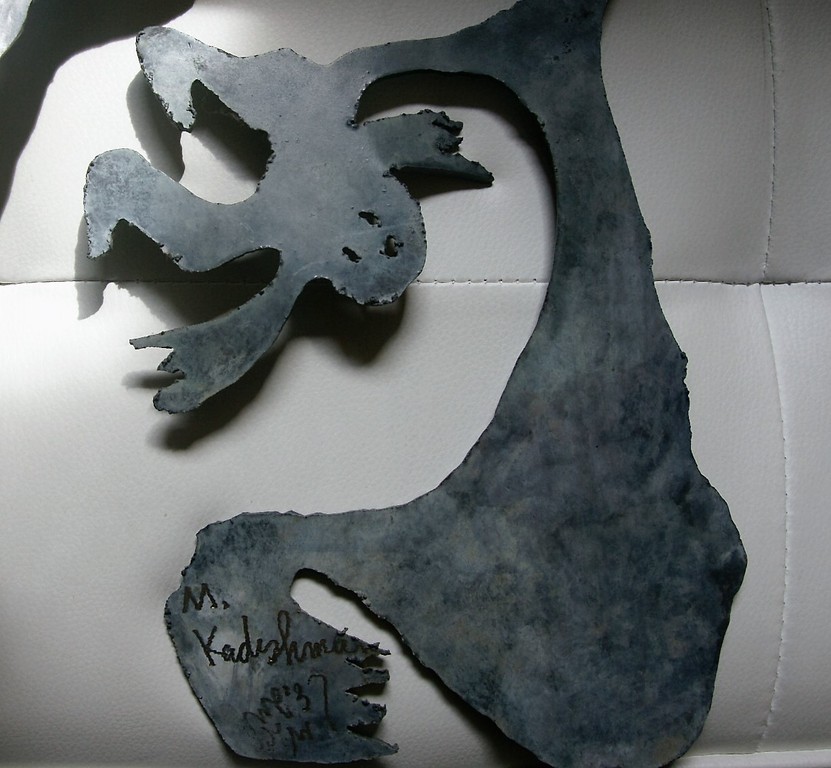 Menashe Kadishman - Mother and child - metalen sculptuur kopen? Bied vanaf 650!