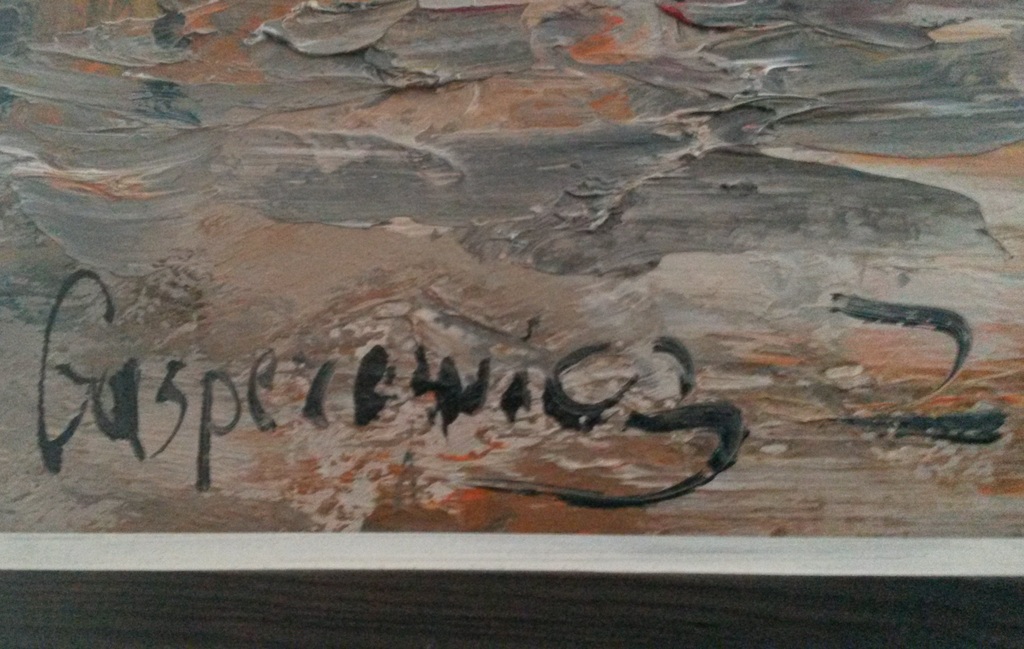 Zdzisław Gasperowicz - Straten van Parijs - olieverf op doek - gesigneerd kopen? Bied vanaf 250!