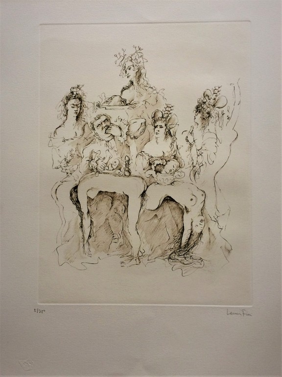 Erotische scène/Scène érotique - Leonor Fini (1907-1996) verkocht voor € 55!