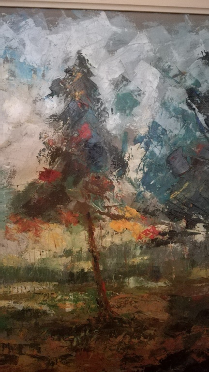 Onbekend kunstenaar, Olieverf op doek, Boszicht kopen? Bied vanaf 1!