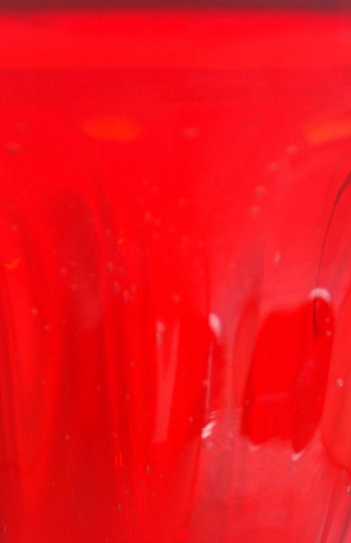 Murano rode glazen vaas op voet kopen? Bied vanaf 1!