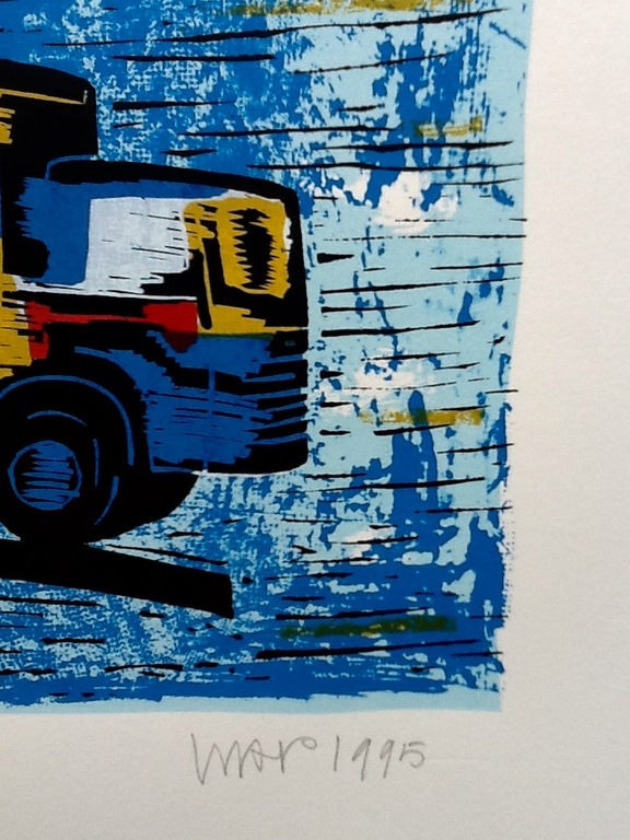 Hans Wap, gesigneerde zeefdruk, Cargo kopen? Bied vanaf 40!