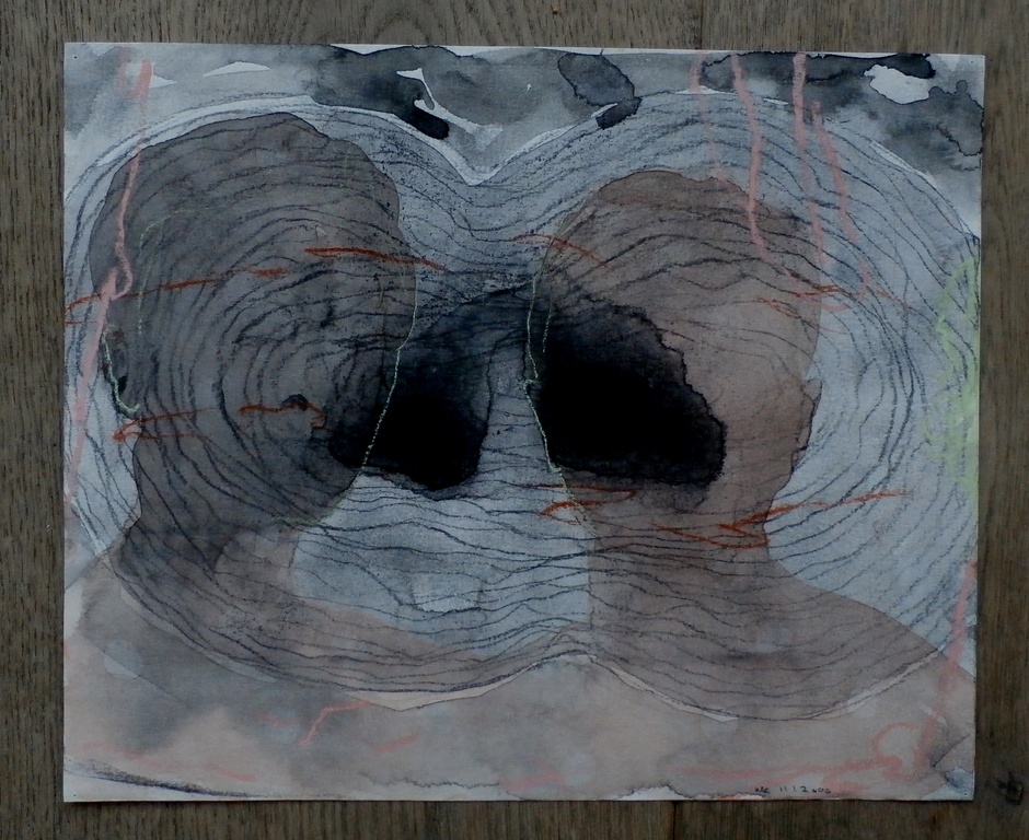 Arno Kramer - gemengde techniek: 2 gezichten - gesigneerd - 2000 kopen? Bied vanaf 149!