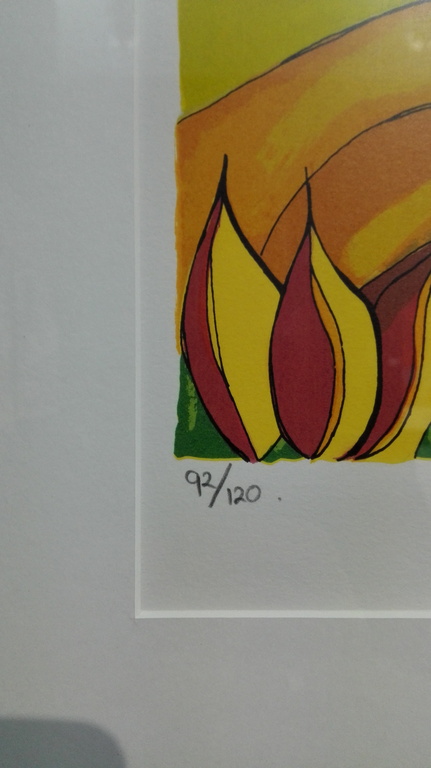 Patty Harpenau, zeefdruk op papier in houten lijst kopen? Bied vanaf 40!