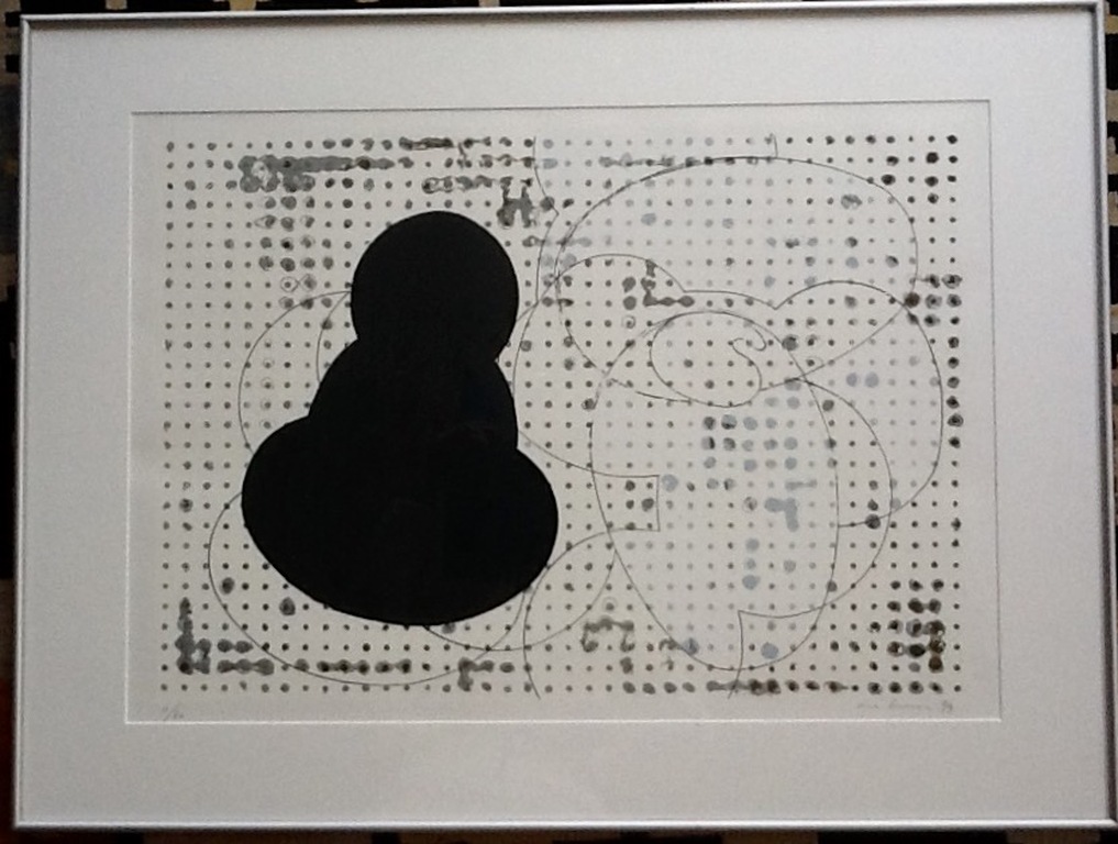 Thomas Ankum,zeefdruk, z.t. Gesigneerd en ingelijst verkocht voor € 65!