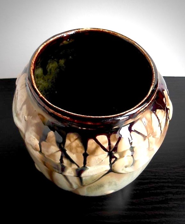 Faïenceries de Thulin - grote art nouveau dekselschaal kopen? Bied vanaf 1!