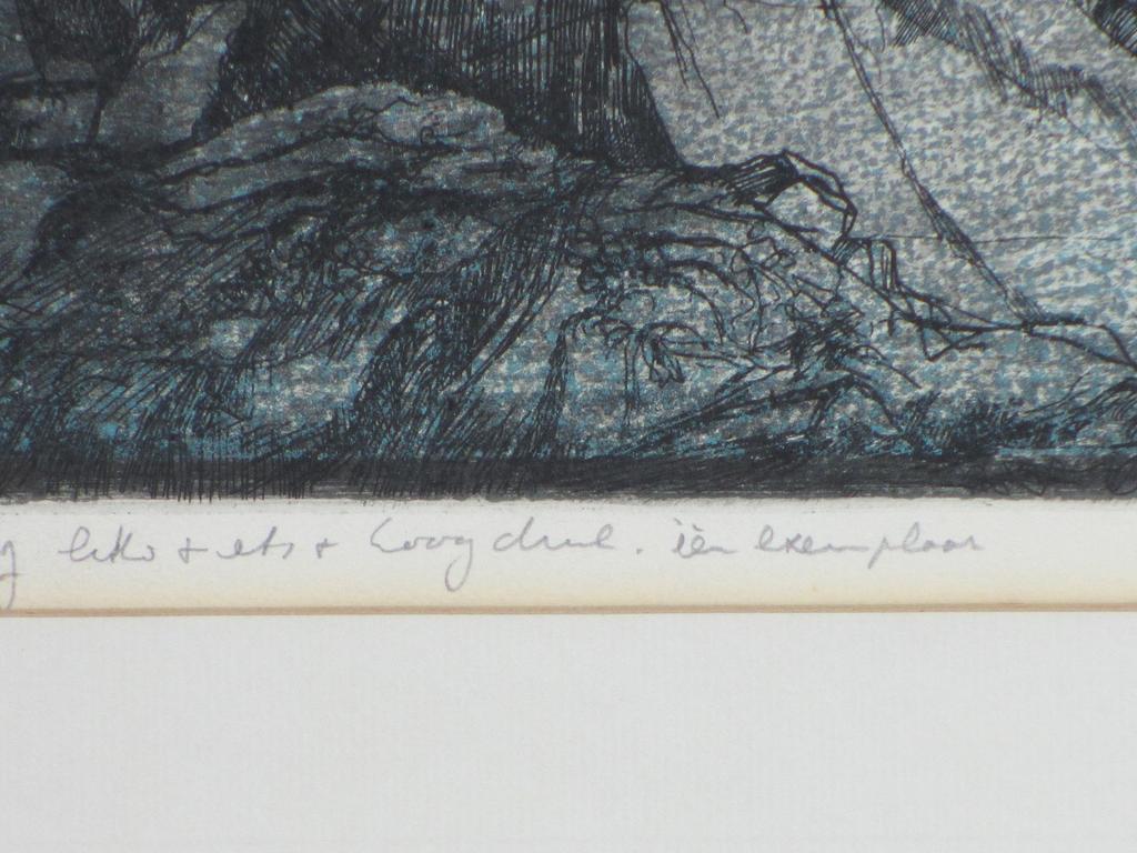 Dirkje Kuik, Studie voor een afgebrande schouwburg, Ets/litho/hoogdruk kopen? Bied vanaf 80!