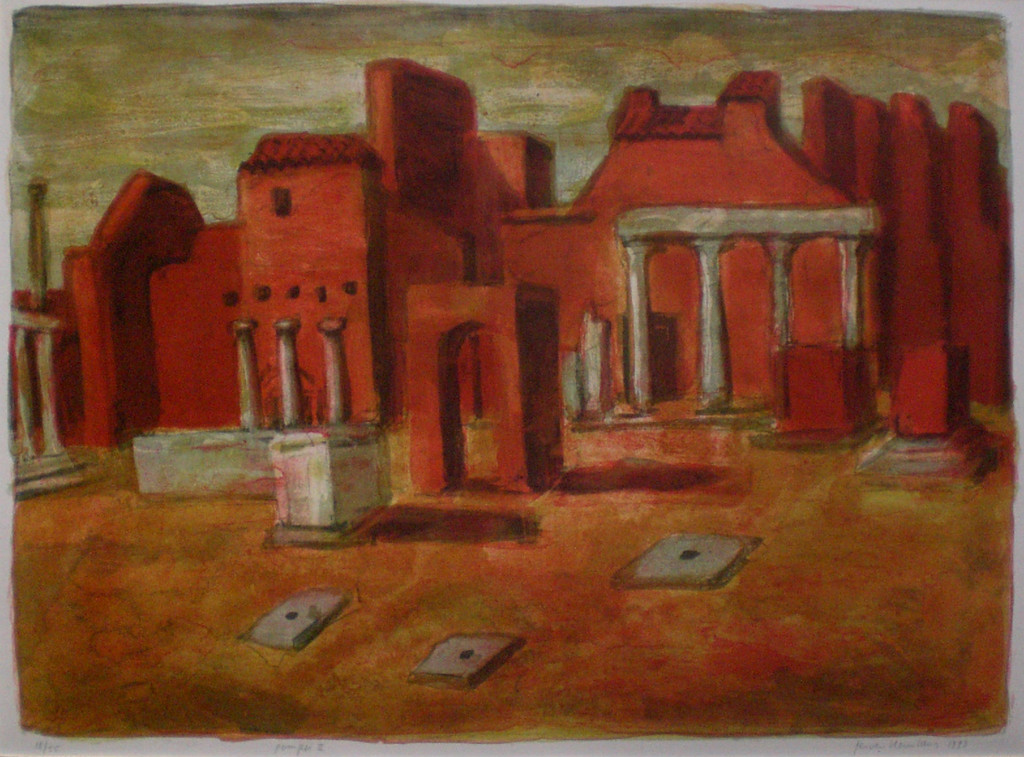 Jeroen Hermkens: Pompei II, kleurenlitho verkocht voor € 90!