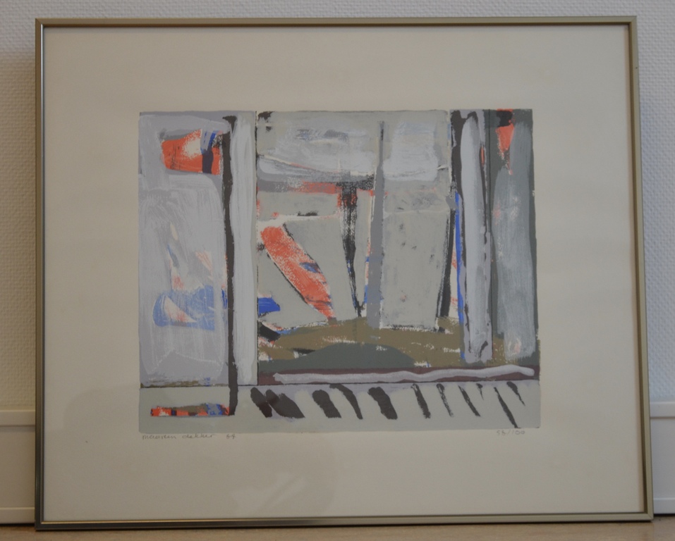 Maarten Dekker - Maarten Dekker, Lithosnede, zonder titel kopen? Bied vanaf 50!