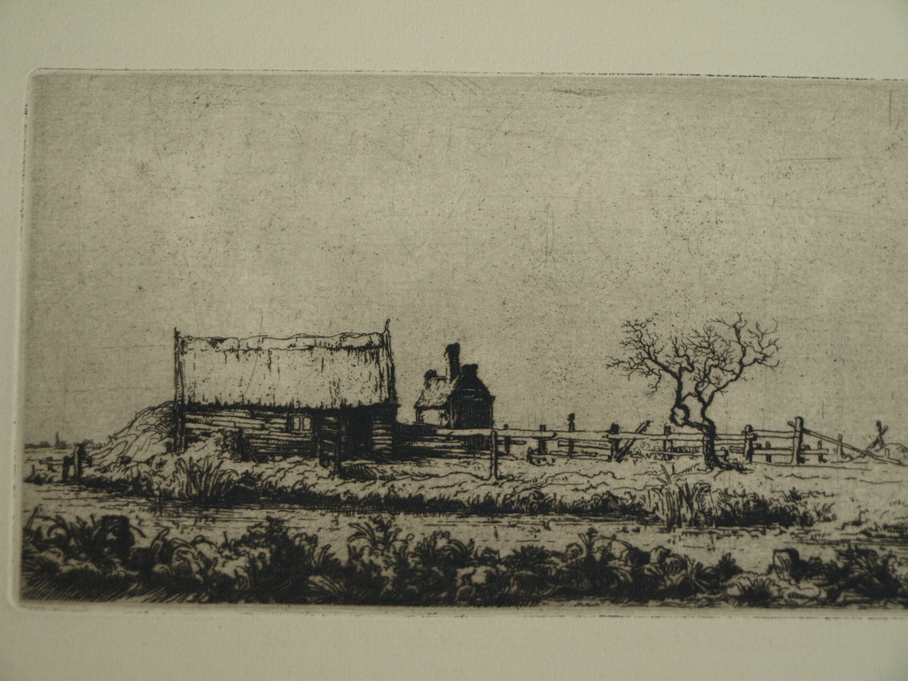 Albert Hemelman (1883-1951) : Ets â�� Geldersch landschap â�� gesigneerd â�� ca 1935 kopen? Bied vanaf 25!