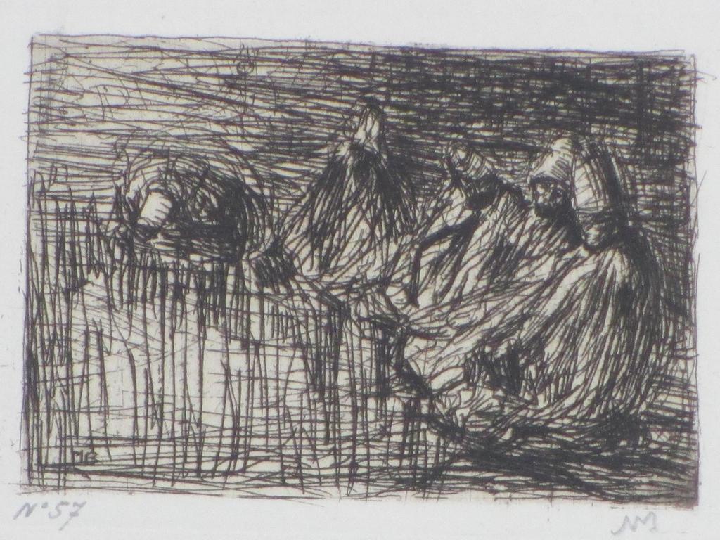 Marius Bauer, Derwischen, Ets 1889 verkocht voor € 45!