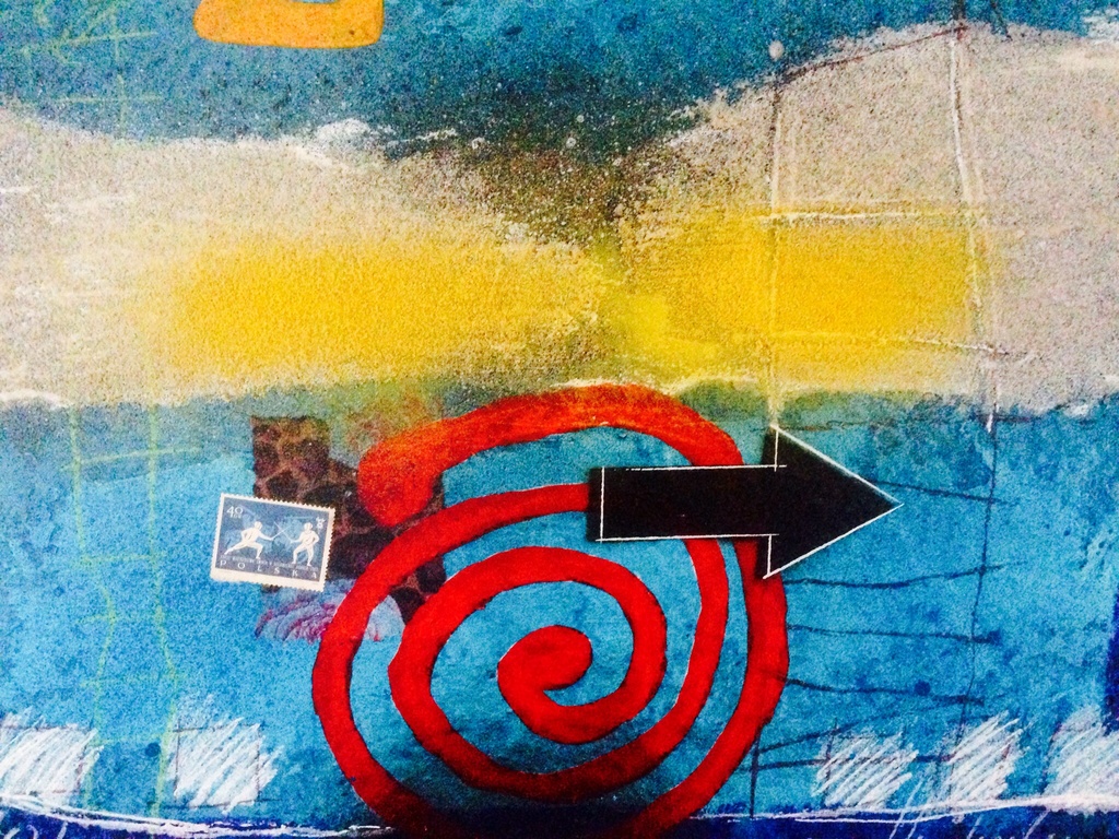 Theo koster , gemengde techniek , titel traces 3 kopen? Bied vanaf 1!