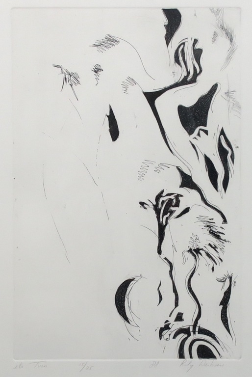 Lily Derksen: Ets, Tuin - Ingelijst kopen? Bied vanaf 1!