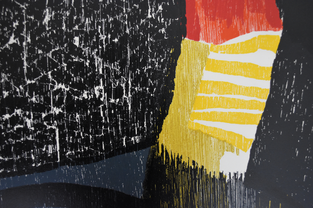 Guillaume Le Roy # COMPOSITIE # houtsnede, 1976, mint- kopen? Bied vanaf 85!