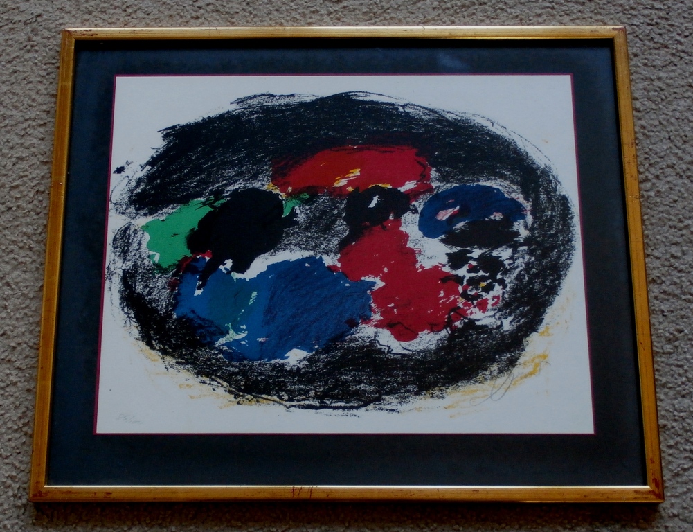 Eugene Brands, litho: Landscape at Night -1968 - gesigneerd kopen? Bied vanaf 175!