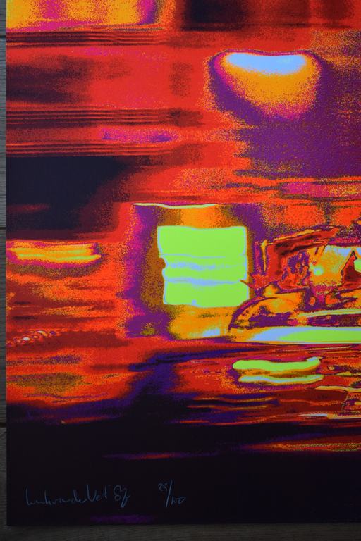 Henk van der Vet - Kleurenzeefdruk - Rood kopen? Bied vanaf 35!