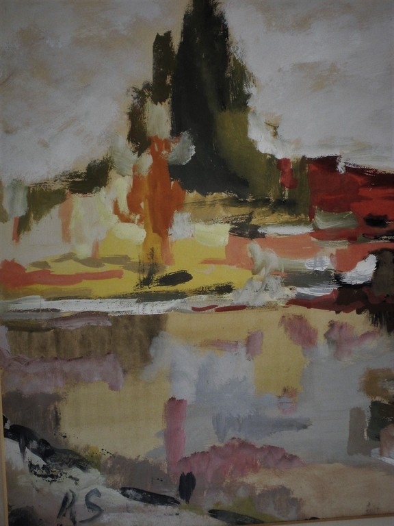GROOT gesgneerd impressionistisch aquarel "zeilboten in zonnig polderlandschap"  kopen? Bied vanaf 1!