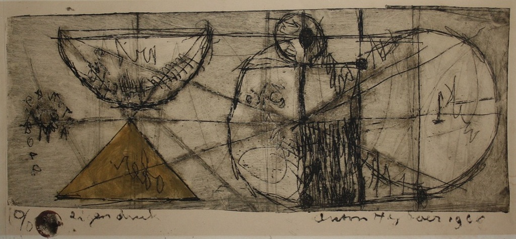 Anton Heyboer - Anton Heyboer - Ets Yvonne - 1960 Zeer Zeldzaam!! kopen? Bied vanaf 1550!