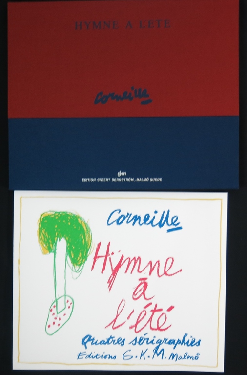 Corneille: Portfolio met 4 Zeefdrukken + 4 gedichten, Hymne a l'ete kopen? Bied vanaf 450!