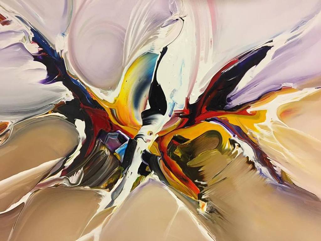 Gena - Abstract. Acrylverf op doek - 2017 - Gesigneerd. kopen? Bied vanaf 150!