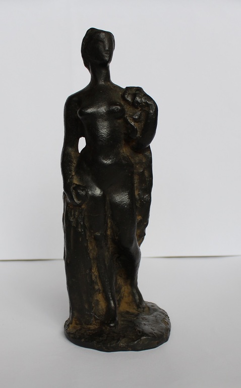 Charlotte van Pallandt: Bronzen beeld, Staand naakt met draperie kopen? Bied vanaf 750!