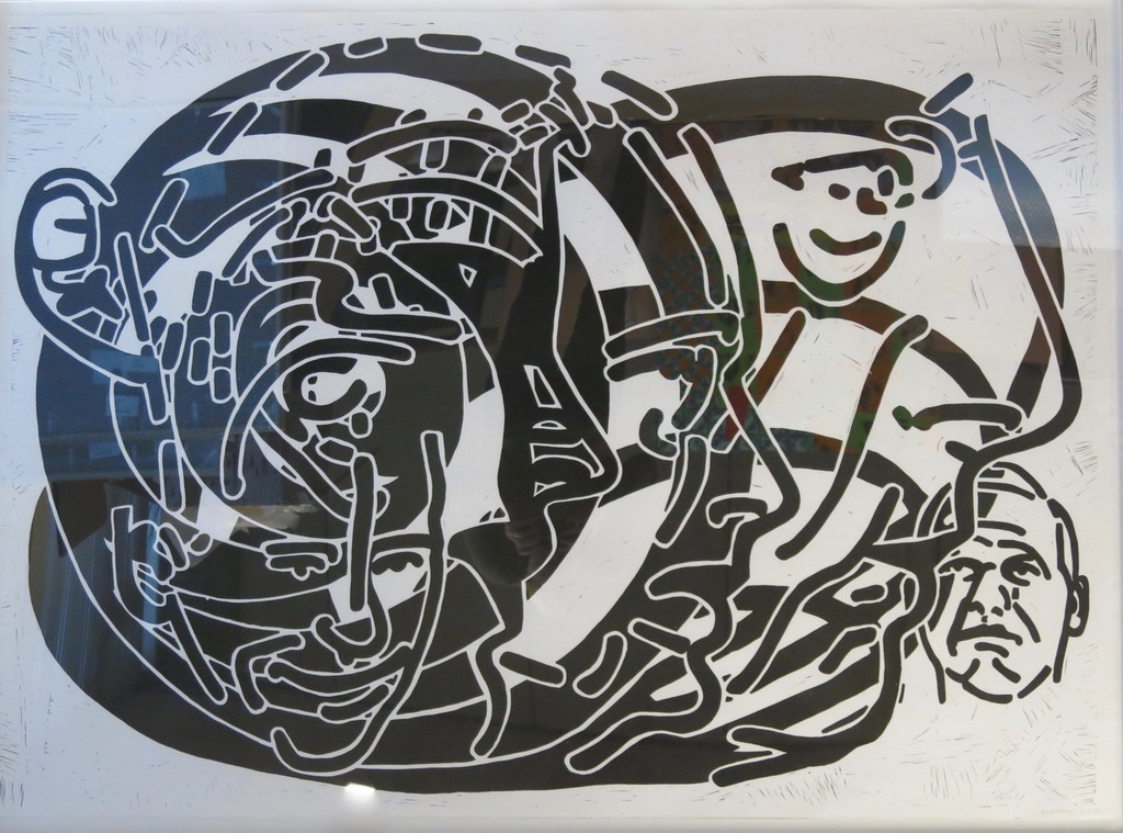 Bart Verburg: Lino, Zonder titel - Ingelijst (Zeer groot) kopen? Bied vanaf 100!