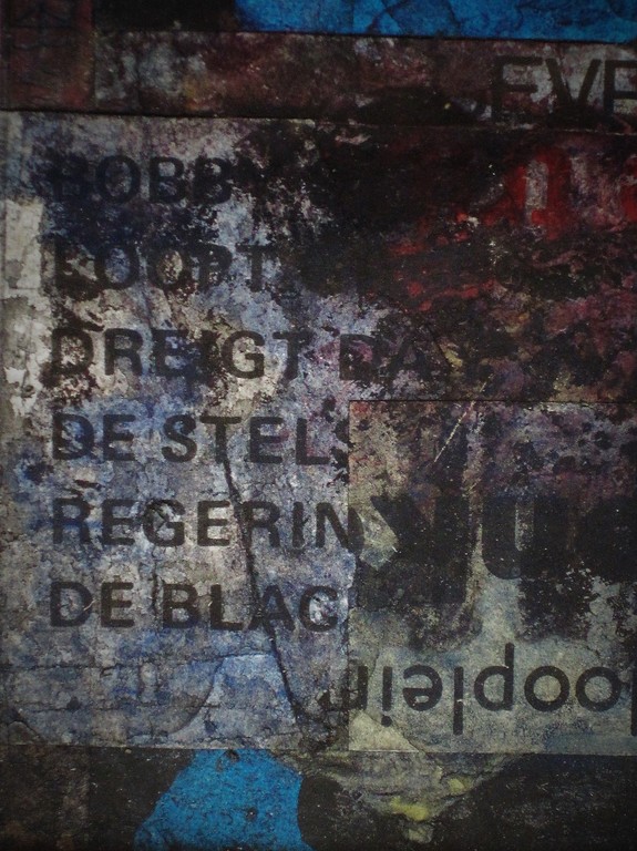 Unieke Collage/Aquarel "Verzetsgroep Amsterdam 40-45" gesgd Di Reurhoff Behrens kopen? Bied vanaf 1!