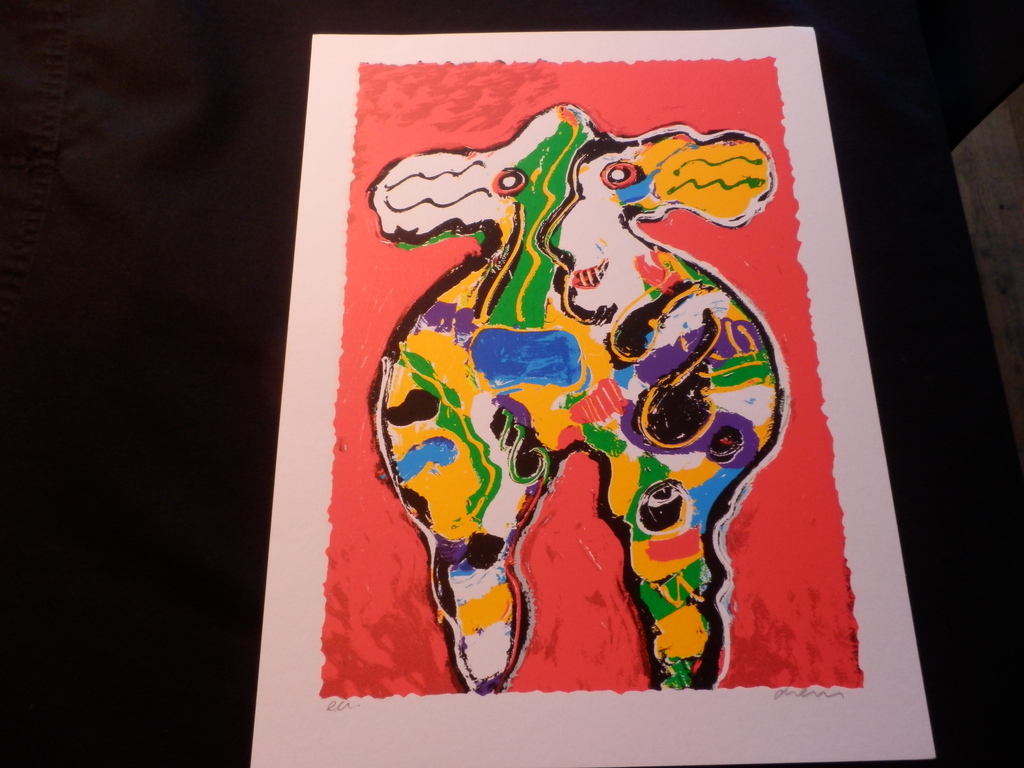 PETER DIEM KLEURENLITHO  COW RED kopen? Bied vanaf 1!