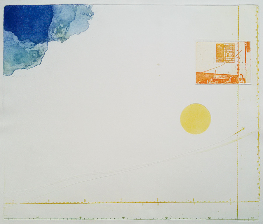 Eduard Flor - Hemel overdag, ets verkocht voor € 35!