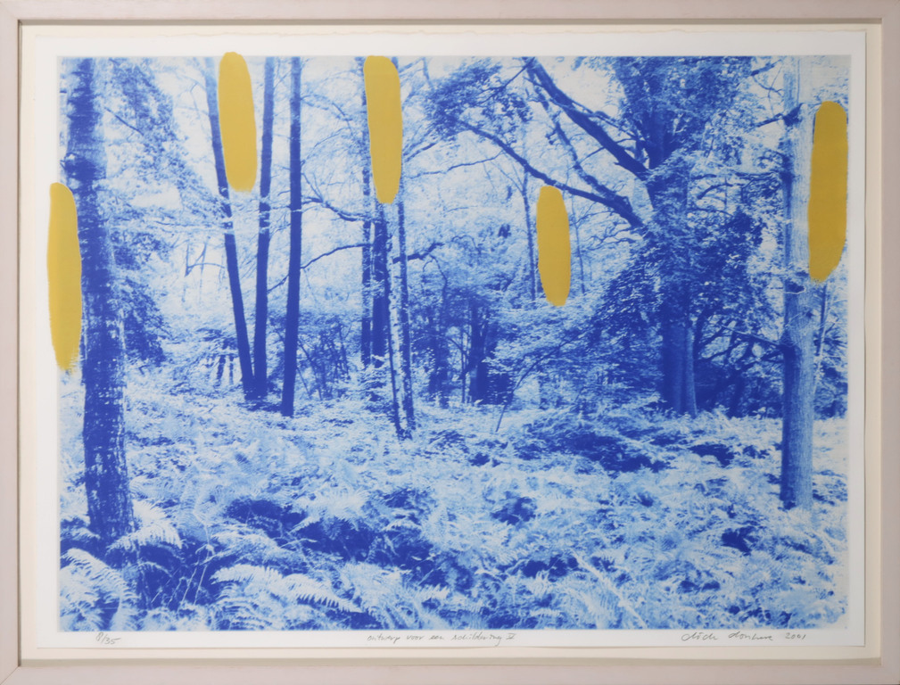 Dick Donker: Zeefdruk, Ontwerp voor een schildering V - Ingelijst kopen? Bied vanaf 20!