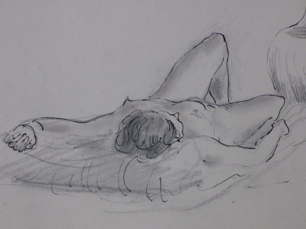 Harm Kamerlingh Onnes, Liggend Naakt, Tekening kopen? Bied vanaf 45!