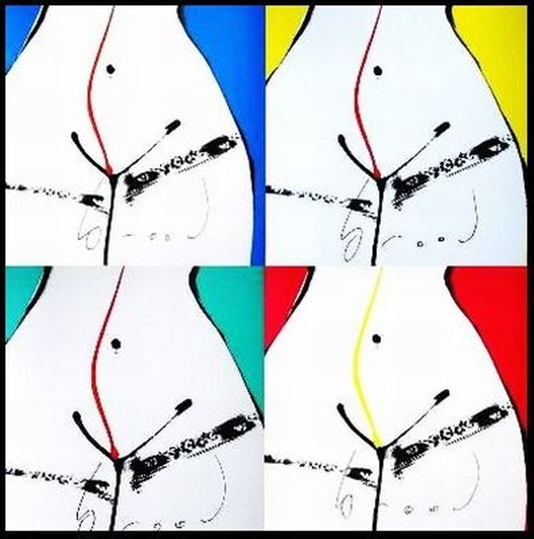 Herman Brood - Herman Brood - 4 Zeefdrukken - Hips kopen? Bied vanaf 700!