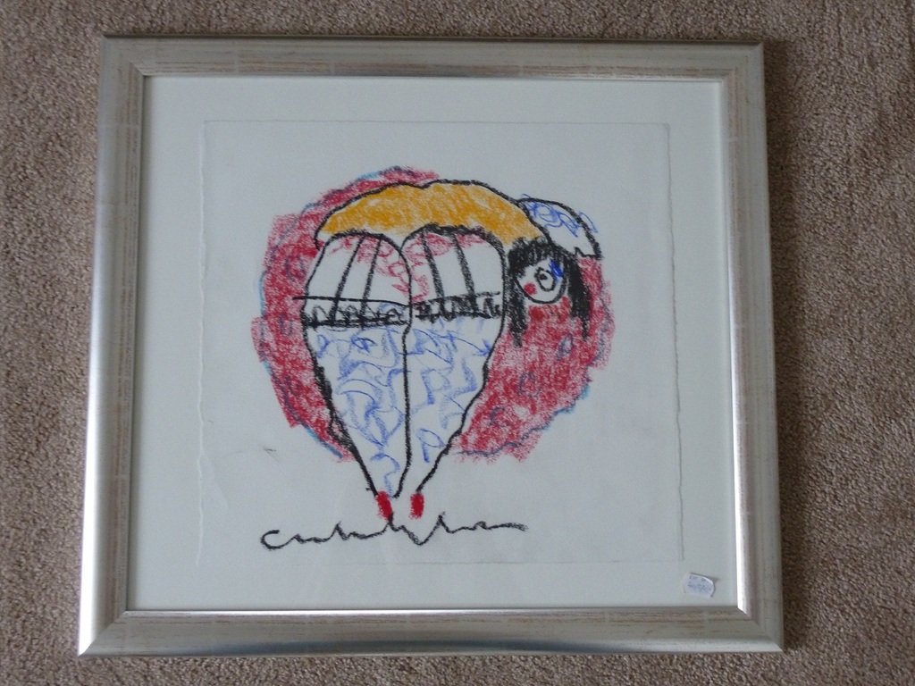 Heyboer, gebukte Can Can danseres, nieuw ingelijst!!! kopen? Bied vanaf 275!