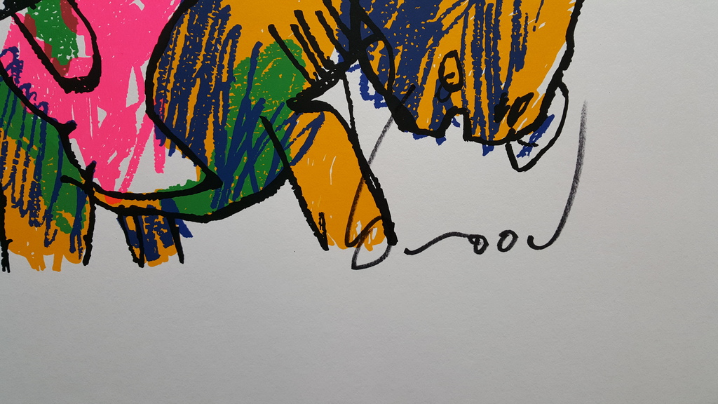 Herman Brood - Man op paard - gesigneerde zeefdruk - oplage E/A kopen? Bied vanaf 1!