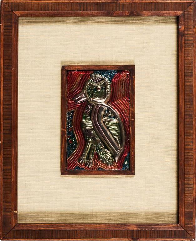 Corneille -  Een set van 4 reliëfs  in originele houten kist verkocht voor € 600!