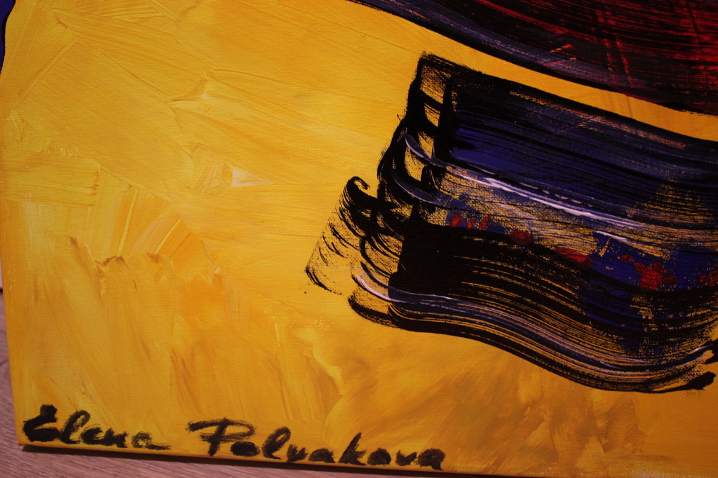 Elena Polyakova: Acrylverf op doek, Live paint kopen? Bied vanaf 90!