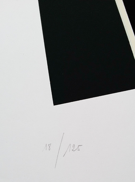 Marcel Verdren - Geometrisch abstract, zeefdruk kopen? Bied vanaf 150!