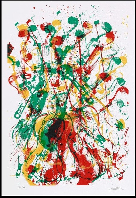 Arman: Zeefdruk, Trio a cordes III (groot) kopen? Bied vanaf 180!