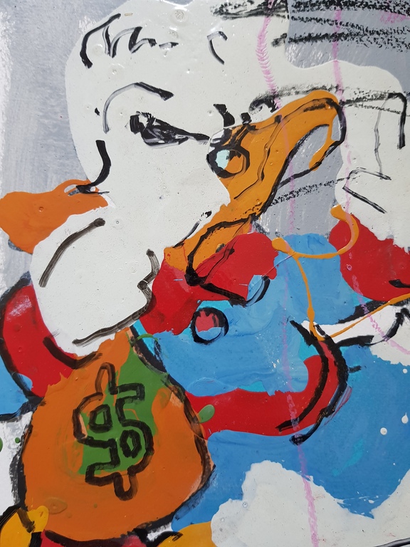 Peter Klashorst - origineel werk - serie Mickey Mouse i.c.m. serie Dagobert Duck kopen? Bied vanaf 1!