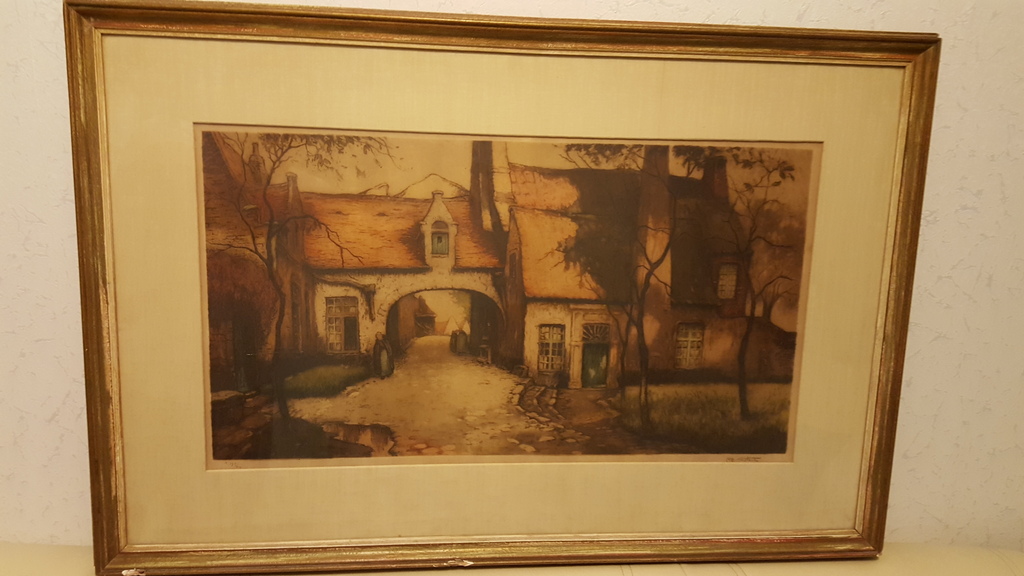 Alfred van Neste, Ets, Brugge kopen? Bied vanaf 30!